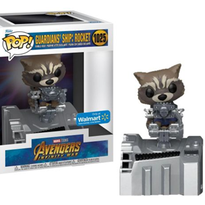 اکشن فیگور اسپشیال 9 سانتی فانکو پاپ راکت راکون با سفینه نگهبانان مدل Funko POP - Marvel - Avengers Infinity War - Guardians Ship Rocket - Bobble Head - Exclusive _اسباب بازی